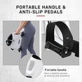 thumbnail image 5 of Open Box TODO Exercise Bike Pedal Exerciser Foot Peddler Portable Therapy Bicycle with Digital Monitor (WHITE), 5 of 7