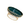 thumbnail image 1 of Wosthever de fruta con soporte dorado para arte del hierro, soporte de exhibición de alimentos para fiesta de verduras de cerámica, estantes Organizadores de utensilios de cocina Tipo 1 Wosthever HA027454-01, 1 of 6