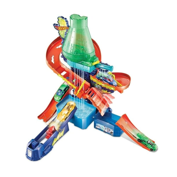 Juguete Autolavado Hot Wheels 90s Triple Acción Autolavado Hot