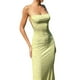thumbnail image 2 of VISgogo Vestido largo casual para mujer, sin mangas, sin espalda, corte bajo, estampado floral, vestido de tirantes con vendaje en la espalda VISgogo moda, 2 of 7