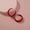 Red, variant on Fashion C Shape Hoop Stud Earrings Elegant Solid Suede Statement Jewelry Hoops