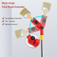 thumbnail image 2 of Multi-Angle Paint Brush Extension Pole Kit Handheld Paint Tool Extender Attachment Bracket Suitable for Ceiling, Window, 2 of 5
