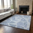 thumbnail image 6 of Addison Rugs Mayfield Washable Transitional Geometric Navy Rectangle Rug, 5' x 7'6", 6 of 6