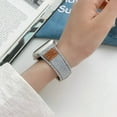 thumbnail image 4 of Denim Fabric Strap Work with Apple Watch Bands for Women Men 41mm 40mm 38mm, Soft Leather Band Compatible with iWatch Bands Series 9 SE 8 7 6 5 4 3 2 1,Grey, 4 of 5