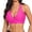 Hot Pink, variant on Bikini Tops for Women V Neck Full Coverage Swim Bra Women's Swimwear Red,S