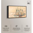 thumbnail image 2 of St Tropez 1906 Canvas Coastal Classic Art by Art Remedy, Black Frame, 30" x 20", 2 of 7