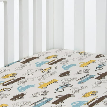 Sweet Potato By Glenna Jean Traffic Jam Fitted Crib Sheet