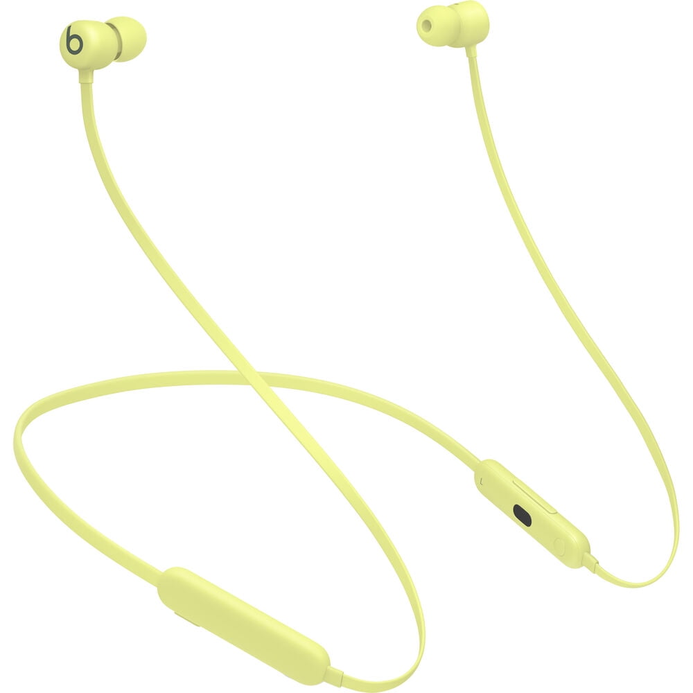 Beats Flex Wireless In-Ear Headphones (Yellow) Bundle + Accessories