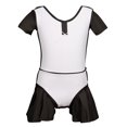 thumbnail image 3 of Loopsun Girls Bodysuits, Child's Fashion Summer Solid Girls Tights Dance Soft Bodysuit Black 7-8 Years, 3 of 4