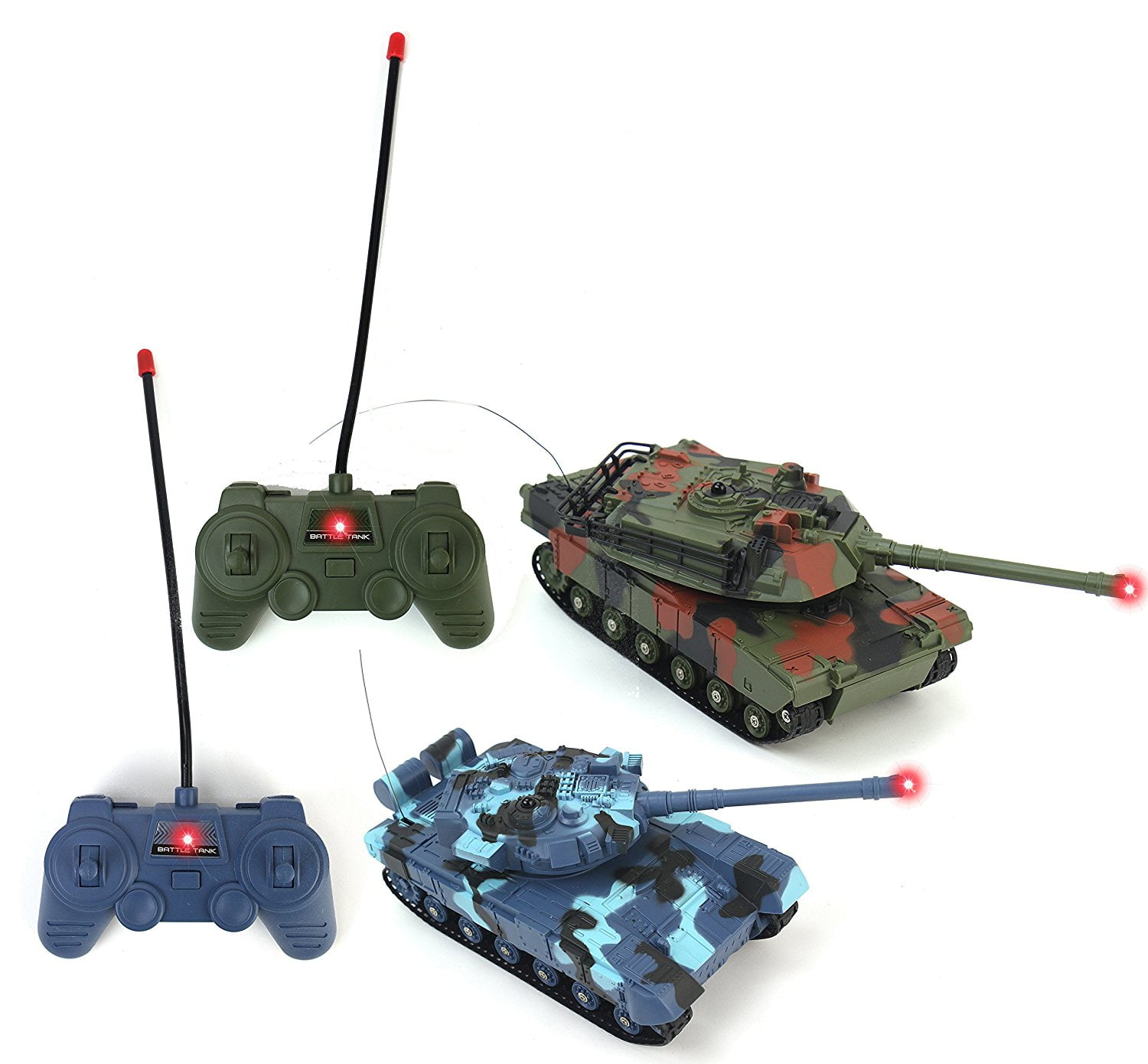 Battery Operated Remote Controlled Infared VS Battle RC Toy Tank Set w