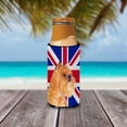 thumbnail image 3 of Brussels Griffon with English Union Jack British Flag Ultra Hugger for slim cans, 3 of 6