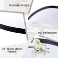 thumbnail image 5 of Amijoy Irregular Wall Mirror, Modern Wall Mounted Asymmetrical Mirror w/ Solid Metal Frame, 5 of 7