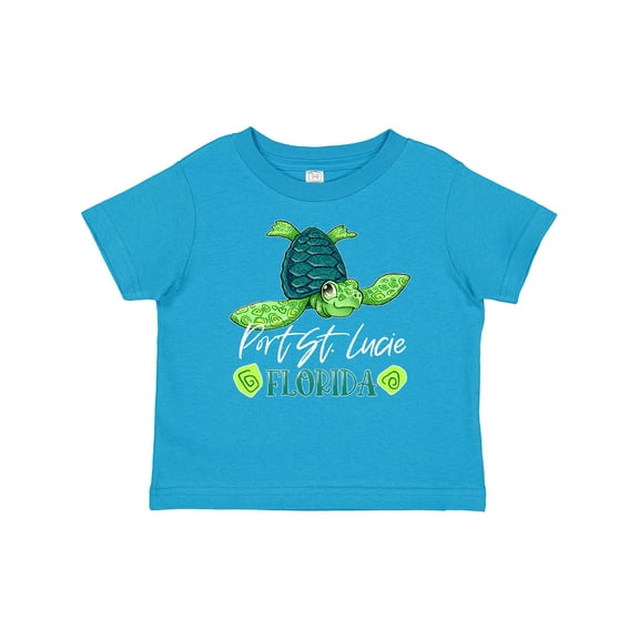 Inktastic Port St. Lucie, Florida Happy Sea Turtle Boys or Girls Baby T-Shirt