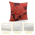 thumbnail image 4 of Nawypu  Red Rose Pillow Cover, Romantic Art Line Drawing Flower Petals Throw Pillowcases Decorative Cushion Cover for Wedding Valentine's Day Engagement Proposal Decor, 4 of 5