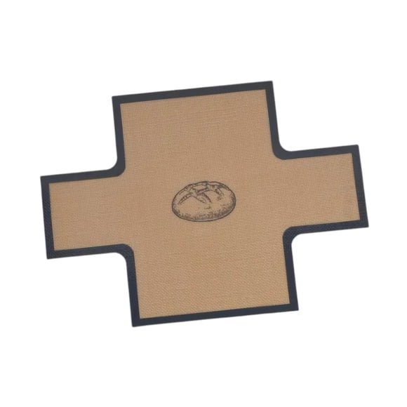 Tapete de silicona para hornear, tapete de repostería fácil de limpiar para hornear tostadas y hacer galletas Gris