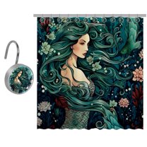 Mermaid Shower Curtain for Bathroom