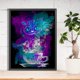thumbnail image 4 of Pintura de diamante 5D DIY Wdftyju Taladro redondo completo Gato de Cheshire Decoración del hogar, 4 of 9