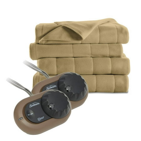 UPC 027045785747 product image for Sunbeam Heated Electric Blanket Royal Dreams Quilted Fleece Queen Acorn | upcitemdb.com