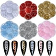 thumbnail image 2 of ROZYARD Beautifully Designed Half Beads Nail Art Supplies DIY Nails for Fashion Women, 2 of 21