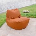 thumbnail image 2 of Big Joe Luft Outdoor Patio Chair, Lightweight Bean Filling, Silicone Leather, Honey Sand, 2 of 8