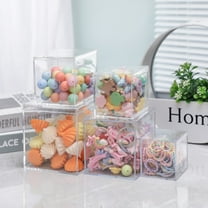 kladzum Transparent Acrylic Storage Box with Plastic Lid Toys Wedding Birthday Party Gifts Candy Box