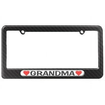 Grandma Love with Hearts License Plate Frame