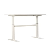 47" Tech Desk Standing and Adjustable Desk, White