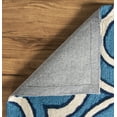 thumbnail image 4 of Trio Marple Ivory Blue Area Rug 5x7 Contemporary Transitional Design, 4 of 6