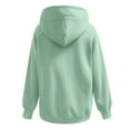 thumbnail image 4 of Plain Zip Up Hoodies for Women 2025 Fall Winter Long Sleeve Thick Hooded Sweatshirt with Pockets Jacket Coat, 4 of 5