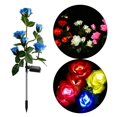 thumbnail image 4 of LED Solar Rose Lights Lámpara de estaca Lámpara enchufable Jardín impermeable para terrazas Azul 6 cabezas Cola Luz de estaca decorativa, 4 of 8