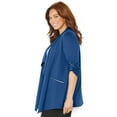 thumbnail image 3 of Catherines Women's Plus Size Cloud Knit French Terry Drape Front Cardigan, 3 of 5