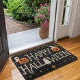thumbnail image 2 of Happy Halloween Pumpkin Non Slip Washable Door Mat Pumpkin Spooky Doormat Retro Outdoor Inside Floor Rugs Crystal Velvet 30x17 Inches, 2 of 7