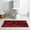 Burgundy, variant on Blue 20"x32" Bath Mat with Non Slip Backing, Plush Bathroom Rug