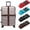 Black/Red/Dark Brown/Sky Blue, variant on 4 Pcs Luggage Straps for Suitcases, Adjustable Connector Strap Buckle Travel Suitcase Bag Belt Accessories Connect, Red