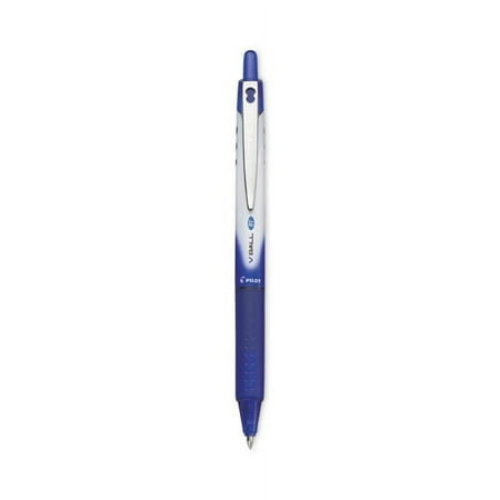Vball Rt Liquid Ink Roller Ball Pen, Retractable, Extra-Fine 0.5 Mm, Blue Ink, Blue/white Barrel | Bundle of 2 Dozen