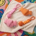 thumbnail image 3 of Oodles Durable Squiggle Grip Rope Dog Toy Set, Pink and Orange, One Size, 3 of 9
