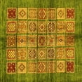 thumbnail image 1 of Ahgly Company Indoor Square Abstract Yellow Modern Area Rugs, 6' Square, 1 of 4