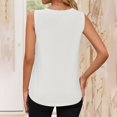 thumbnail image 4 of Womens Summer Pleated Tank Top Sleeveless Crewneck Business Casual Loose Tops Shirts 2026 Fashion Clothes Outfits, 4 of 6