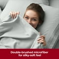 thumbnail image 5 of Mellanni Queen Flat Sheet Only, Hotel Luxury Soft Microfiber Top Sheet, 1 Piece, Spa Mint, 5 of 7