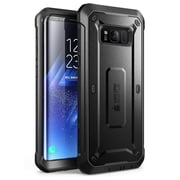 SUPCASE Samsung Galaxy S8 Case, Full-Body Rugged Holster Case with Built-in Screen Protector, Not Fit Galaxy S8 Plus, Unicorn Beetle Shield Series (Black)