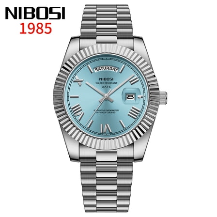 Fashion Trend Men's Watch - Solid Stainless Steel Band, Colorful Dial, Quartz Wristwatch