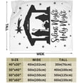 thumbnail image 3 of Nativity Scene Silhouette Blanket Super Soft Flannel Blanket Comfy Cozy Throw Blanket Couch Lightweight Blankets for Living Room Bedroom 60"x50", 3 of 6