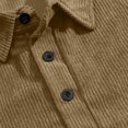 thumbnail image 4 of Aimik Corduroy Polo Shirts for Men Long Sleeve Elbow Patch Turndown Collar Casual Work Shirts Fall Winter Durable Button Down Collared Tee, 4 of 6