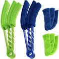 thumbnail image 1 of Shutter Cleaning Cloths, 2 Pack Microfiber Window Cleaners Louver Air Conditioner Ventilation Trunk Brush Dust Cleaner Tool, 1 of 5