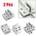 thumbnail image 3 of Goodhd 2Pcs Glass Clamp Clips Bracket for Handrails 8-10mm glass Aluminium Brackets, 3 of 4