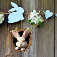 thumbnail image 2 of Colgante acrílico con conejito de Pascua en un agujero en un árbol. Una Pascua caprichosa para una celebración alegre., 2 of 5