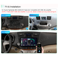 thumbnail image 2 of 10.1'' Android 13 Car Radio Stereo for Toyota Highlander MK2 2008-2013, 2+32GB Wireless CarPlay Android Auto GPS Navi Wi-Fi Bluetooth SWC DSP RDS JBL, 2 of 10