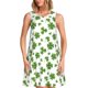 thumbnail image 1 of Fotbe St. Patrick's day Vestido de Verano sin Mangas para Mujer – Vestido Midi Línea A, Estilo Camiseta Floral, Vestido Playero Casual y Fluido, 1 of 7