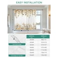 thumbnail image 6 of Flowers Leaves Tie Up Curtains for Windows 63 Inch Length Balloon Curtains Kitchen Adjustable Balloon Window Shade Fall Country Watercolor Wild Floral Plant Tie Up Bathroom Curtain Window 46"x63", 6 of 6