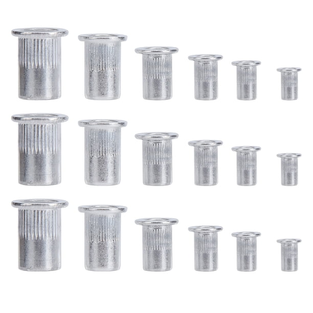 Kit surtido de Tuercas remachables de aluminio Jadeshay 190 piezas